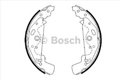 BOSCH 0 986 487 643 - fékpofakészlet LAND ROVER