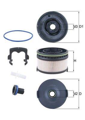 MAHLE KX 568KIT - Üzemanyagszűrő MERCEDES-BENZ
