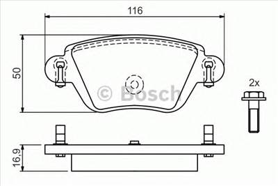 BOSCH 0 986 424 671 - fékbetét RENAULT