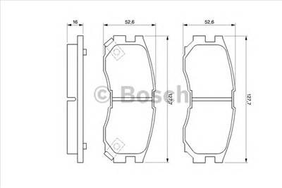 BOSCH 0 986 460 979 - fékbetét HYUNDAI MITSUBISHI NISSAN PROTON