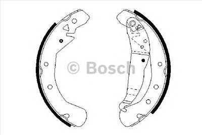 BOSCH 0 986 487 658 - fékpofakészlet CHEVROLET HOLDEN OPEL VAUXHALL