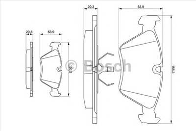 BOSCH 0 986 490 640 - fékbetét BMW