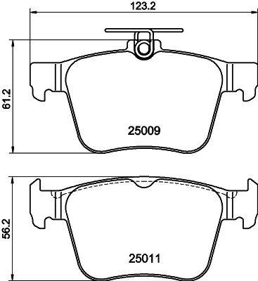 Fékbetét készlet MINTEX MDB3101 for VW, SKODA, AUDI, SEAT, …