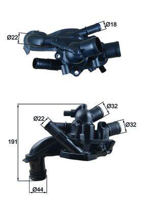 MAHLE TM 46 105 - termosztát, hűtőfolyadék MINI