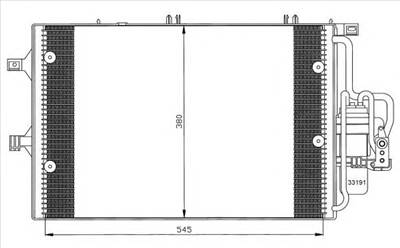NRF 35529 - klíma kondenzátor OPEL VAUXHALL