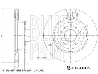 BLUE PRINT ADBP430115 - féktárcsa TESLA