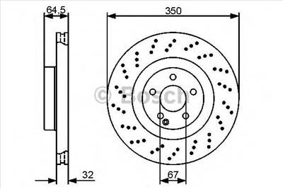 BOSCH 0 986 479 412 - féktárcsa MERCEDES-BENZ