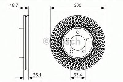BOSCH 0 986 479 701 - féktárcsa FORD VOLVO