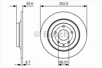 BOSCH 0 986 479 C28 - féktárcsa MAZDA