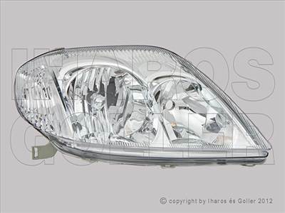 Toyota Corolla 2002-2004 - FSZ H7/HB3 jobb 4a.+Kombi (motoros) FARBA tip.