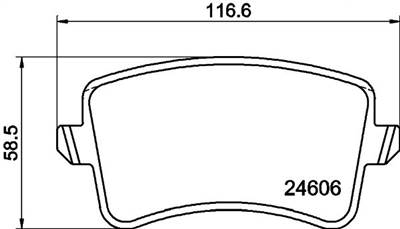 Fékbetét készlet MINTEX MDB2929 for AUDI, VW, SEAT, SKODA