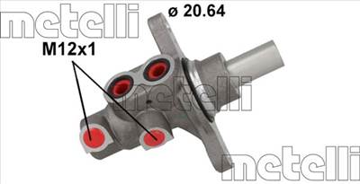 METELLI 05-0898 - főfékhenger RENAULT SMART