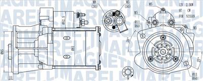 MAGNETI MARELLI 063721491010 - önindító NISSAN RENAULT RENAULT TRUCKS