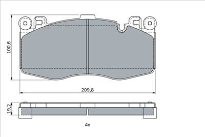 BOSCH 0 986 424 387 - fékbetétkészlet, tárcsafék BMW