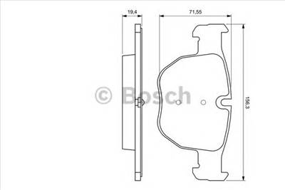 BOSCH 0 986 424 687 - fékbetét LAND ROVER