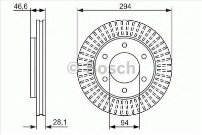 BOSCH 0 986 479 704 - féktárcsa FIAT MITSUBISHI