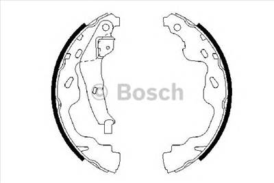 BOSCH 0 986 487 665 - fékpofakészlet CITROËN OPEL PEUGEOT SUZUKI TOYOTA VAUXHALL