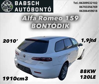 Alfa Romeo 159 bontott alkatrészei
