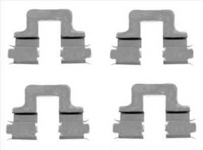 TEXTAR 82509000 - Fékbetét szerelékkészlet ALFA ROMEO AUDI AUDI (FAW) FIAT LANCIA SEAT SKODA SKODA (