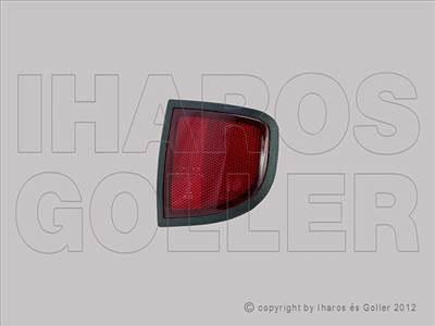 Mitsubishi L200 2005-2010 - Hátsó prizma a lökhárítóba jobb