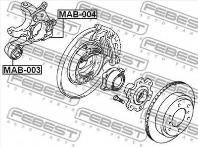 FEBEST MAB-003 - Lengőkar szilent MITSUBISHI
