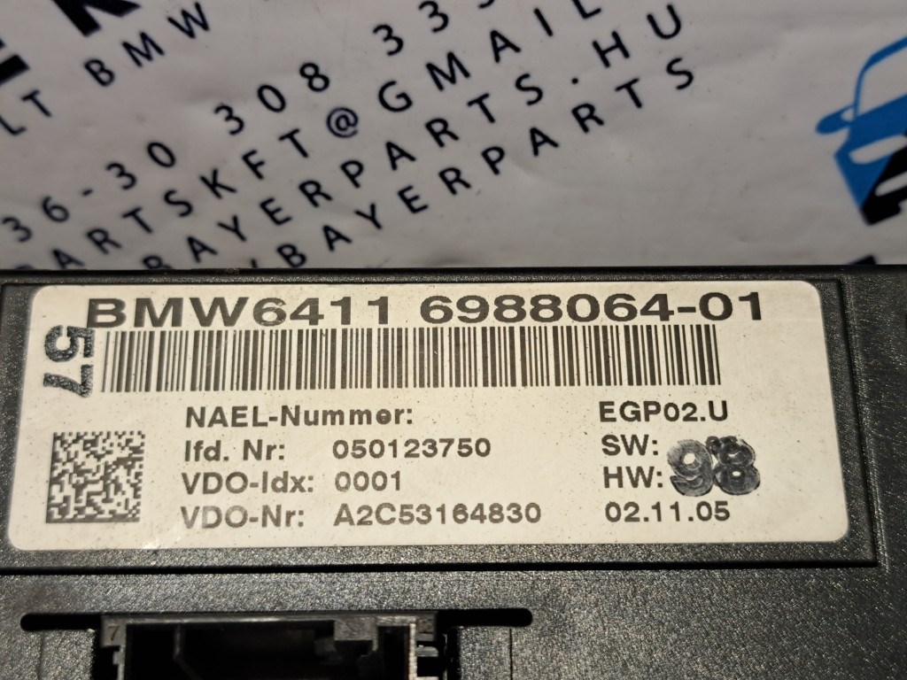 BMW E90 E91 E92 E87 klímapanel klíma panel vezérlõ 3. kép