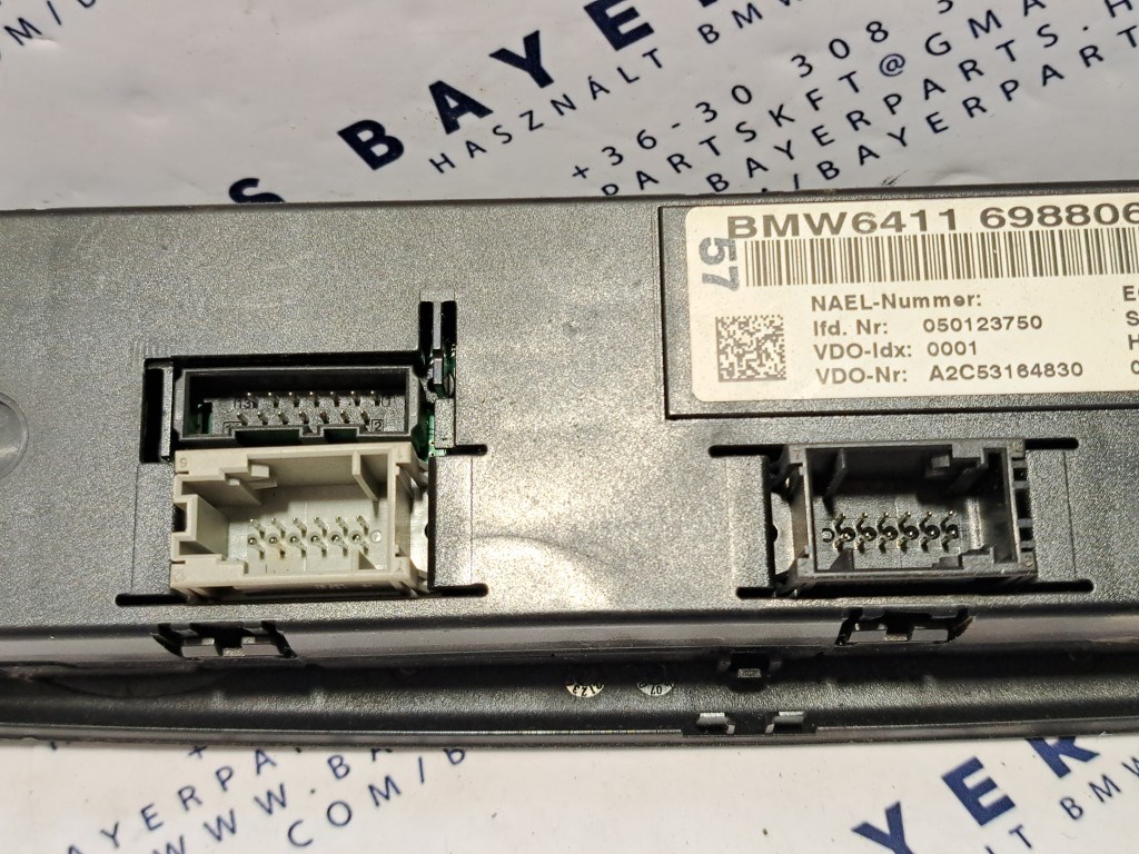 BMW E90 E91 E92 E87 klímapanel klíma panel vezérlõ 4. kép