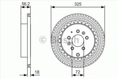 BOSCH 0 986 479 C30 - féktárcsa MAZDA