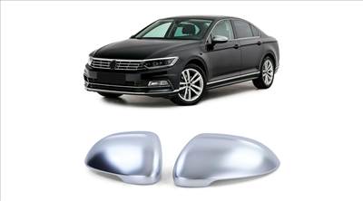 VW Volkswagen Passat B8 matt alumínium külső visszapillantó tükörborítás
