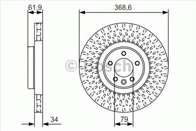 BOSCH 0 986 479 B18 - féktárcsa LAND ROVER