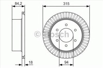BOSCH 0 986 479 C32 - féktárcsa MITSUBISHI