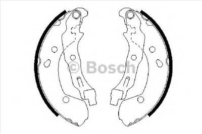 BOSCH 0 986 487 668 - fékpofakészlet LADA NISSAN RENAULT