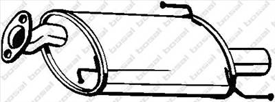 BOSAL 219-011 - hátsó kipufogó dob OPEL SUZUKI VAUXHALL