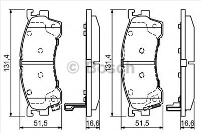 BOSCH 0 986 424 694 - fékbetét MAZDA
