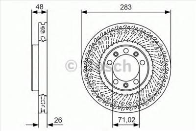 BOSCH 0 986 479 C33 - féktárcsa OPEL PEUGEOT VAUXHALL