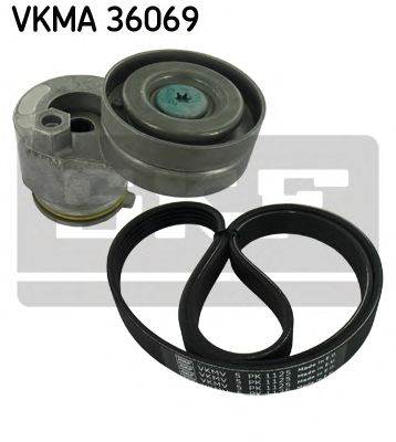 SKF VKMA 36069 - hosszbordás szíj készlet MITSUBISHI NISSAN OPEL RENAULT VAUXHALL VOLVO