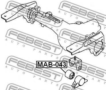 FEBEST MAB-043 - Csapágy, differenciál MITSUBISHI MITSUBISHI (BJC)