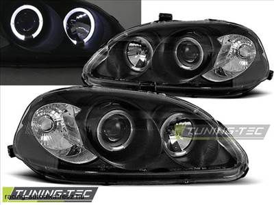 Honda Civic Első Lámpa, Tuning-Tec, Angel Eyes (Év