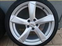  5x112 lyukosztású 18" újszerű GMP alufelni, rajta 235/40 újszerű Barum nyári gumi gumi 