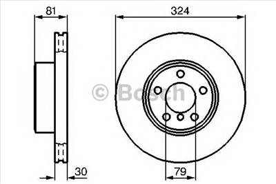 BOSCH 0 986 479 002 - féktárcsa BMW