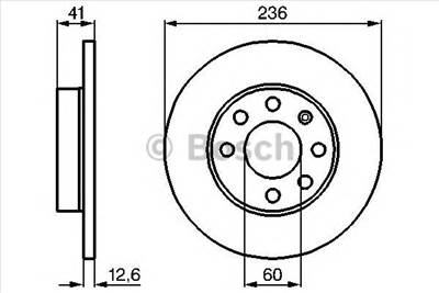 BOSCH 0 986 479 B20 - féktárcsa BEDFORD CHEVROLET DAEWOO HOLDEN OPEL VAUXHALL