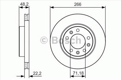 BOSCH 0 986 479 C34 - féktárcsa PEUGEOT