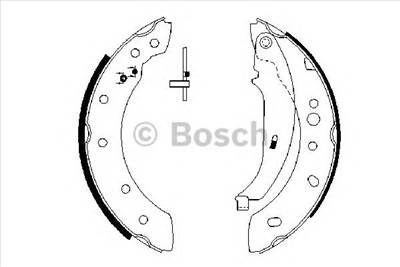 BOSCH 0 986 487 672 - fékpofakészlet PEUGEOT