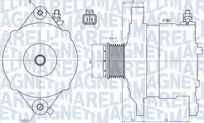 MAGNETI MARELLI 063731602010 - generátor NISSAN