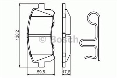 BOSCH 0 986 424 700 - fékbetét SUBARU