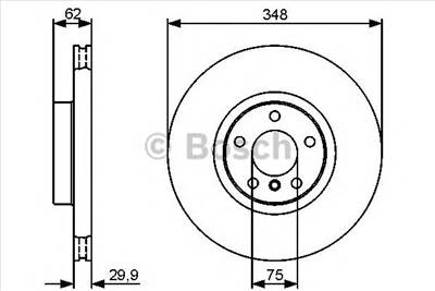 BOSCH 0 986 479 436 - féktárcsa BMW