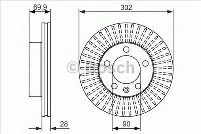 BOSCH 0 986 479 716 - féktárcsa NISSAN OPEL RENAULT VAUXHALL