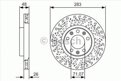 BOSCH 0 986 479 C35 - féktárcsa CITROËN PEUGEOT