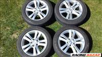  5x112 osztású 16" használt alufelni, 205/55 használt nyári gumi Mercedes Audi Vw Skoda Seat