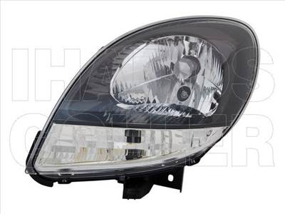 Renault Kangoo 2003-2008 - Fényszóró H4 bal fehér vill. (fekete házas) TYC
